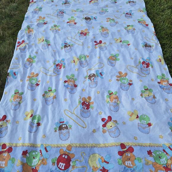 Vintage M&Ms Candy Twin Sheet By Cannon - Picture 9 of 13